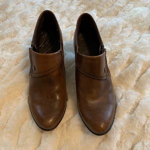 Born Ankle bootie with zipper and 2 inch heel. Genuine leather.